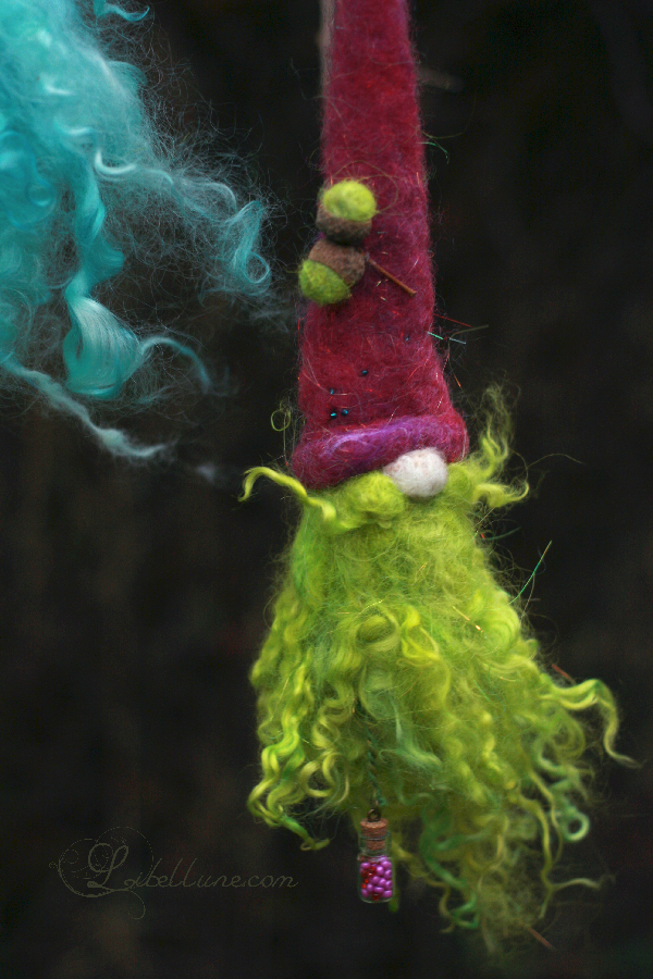 Gnome en laine feutrée